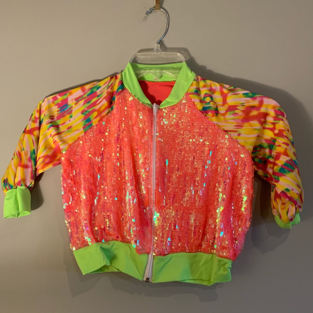 SOLD Balera Sequin Neon /Miami Hip Hop Costume